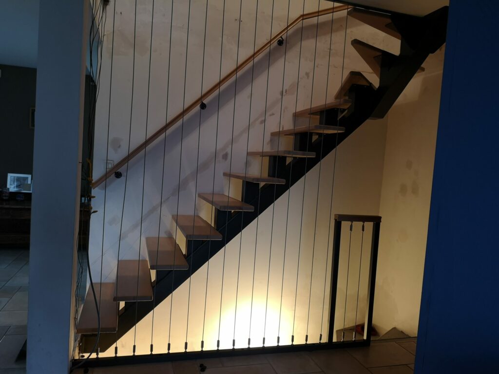 Escalier métallique fabriqué